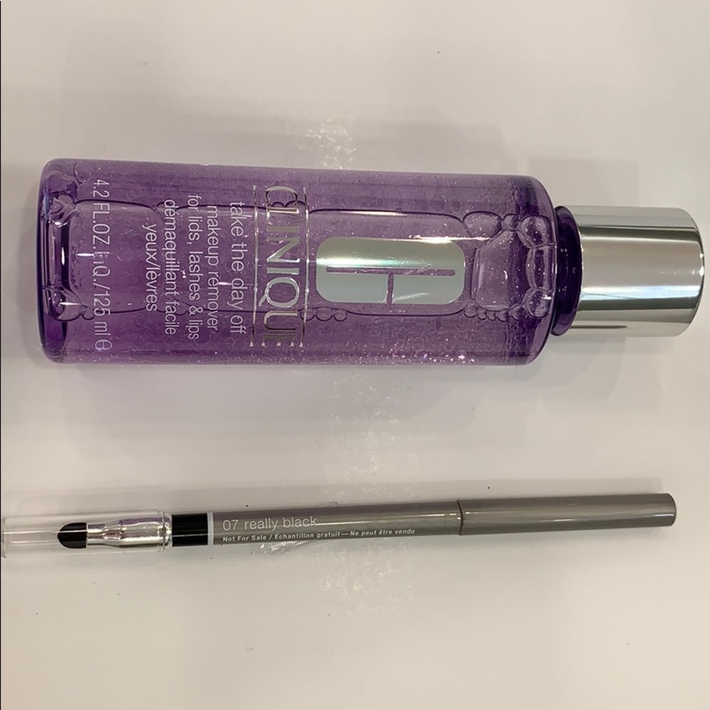 Clinique make up remover and eyeliner